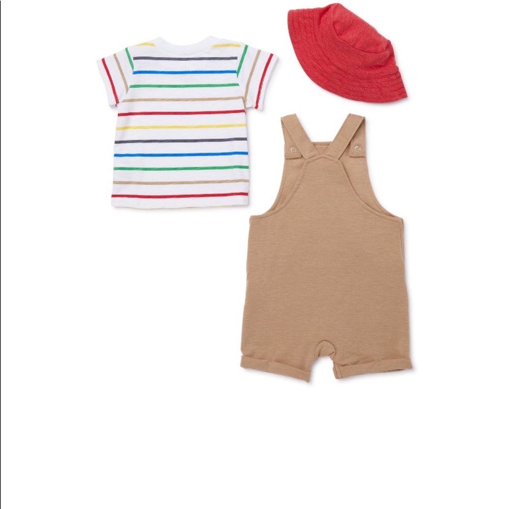 Wonder Nation Baby Boy Coverall Outfit Set
